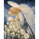 Картина за номерами Молитва янгола з фарбами металік  40х50см  KHO8528