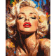 Картина за номерами Яскрава Монро 40х50см  КНО8562