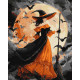 Картина за номерами Відьма при місяці 40х50см КНО8690