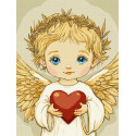 Картина за номерами Серце янгола 30х40см КНО8707