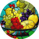 Картина за номерами Фруктове асорті d29 см КНО-R1011
