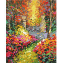 Картина за номерами Осінній сад BS9972 40х50см