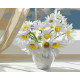 Картина за номерами Ромашки в білій вазі на вікні BS22637 40х50см