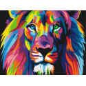Картина за номерами Веселковий лев RBS8999  30х40см