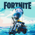 Картина за номерами Fortnite. Гра Фортнайт  30*30 см LW 21831