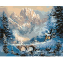 Картина за номерами Зимовий пейзаж 40*50 см LW 3076