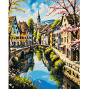 Картина за номерами Пейзаж. Вулички, що ведуть до мрій 40*50 см LW 3497