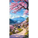Картина за номерами Краса японської сакури 40*80 см LW 5141
