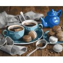 Картина за номерами Натюрморт на кухню з кавою 40*50 см LW 3016