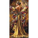 Картина за номерами Люди. Тінь метелика 40*80 см LW 5201