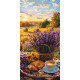 Картина за номерами Пейзаж. Лавандовий ранок 40*80 см LW 5190