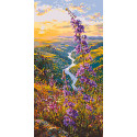 Картина за номерами Пейзаж. Лавандовий шлях 40*80 см LW 5214
