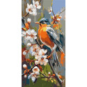 Картина за номерами  Пташка щастя 40*80 см LW 5231