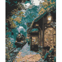 Алмазна мозаїка/вишивка В очікуванні потягу 40*50 см OD 3494