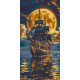 Алмазна мозаїка/вишивка Корабель у морі 40*80 см OD 5108