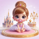 Алмазна мозаїка  Принцеса Baby 20*20см S10170