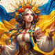 Алмазна мозаїка Блакитноока 20*20см S10302