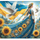 Алмазна мозаїка Голуб Миру 20*20см S10304