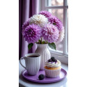 Алмазна мозаїка Мереживо та крем 30*40см S20431