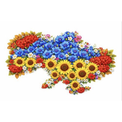 Алмазна мозаїка Квітуча Україна 30*40см S20486