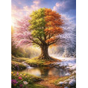 Алмазна мозаїка Пори року 40*50см S40152