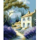 Картина за номерами Будинок з лавандою PN9187